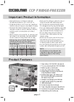 Предварительный просмотр 3 страницы LEISURE-TEC MYCOOLMAN CCP 105 Operation Manual