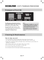 Предварительный просмотр 8 страницы LEISURE-TEC MYCOOLMAN CCP 105 Operation Manual