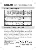 Предварительный просмотр 12 страницы LEISURE-TEC MYCOOLMAN CCP 105 Operation Manual