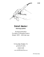 Preview for 1 page of Leisure Time Products Detail Master Sabre IV 8595 Instruction Booklet