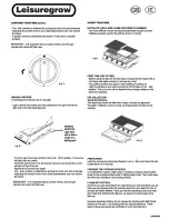 Предварительный просмотр 4 страницы Leisuregrow LG-320 Assembly And Operating Instructions Manual