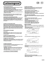 Предварительный просмотр 5 страницы Leisuregrow LG-320 Assembly And Operating Instructions Manual