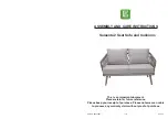 Leisuregrow Sarasota 2 Seat Sofa and Cushions Assembly And Care Instructions preview