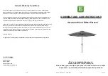 Leisuregrow Sarasota Wood Effect Parasol Assembly And Care Instructions preview