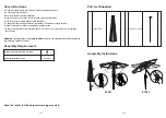 Preview for 2 page of Leisuregrow Sarasota Wood Effect Parasol Assembly And Care Instructions