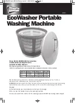 Предварительный просмотр 1 страницы LEISUREWIZE EcoWasher LW569 Quick Start Manual