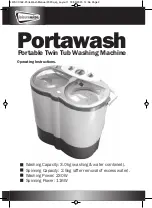 LEISUREWIZE Portawash LWACC169 Operating Instructions preview