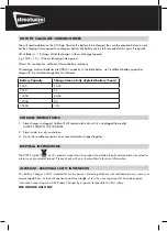 Preview for 6 page of LEISUREWIZE SWTBC Information For Use