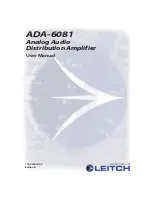 Leitch ADA-6081 User Manual preview