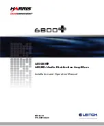 Предварительный просмотр 1 страницы Leitch AES6800+ Installation And Operation Manual