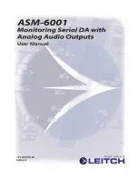 Предварительный просмотр 1 страницы Leitch asm-6001 User Manual