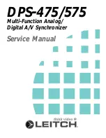 Leitch DPS-475 Service Manual предпросмотр