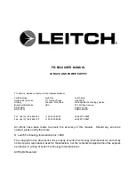 Leitch FR-6004 User Manual preview