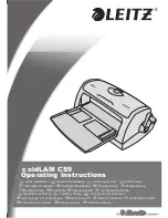 LEITZ coldLAM CS9 Operating Instructions Manual preview