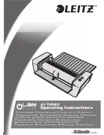 LEITZ i-Lam Touch A3 TURBO Operating Instructions Manual preview
