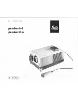 LEITZ PRADOVIT-F Instructions Manual preview