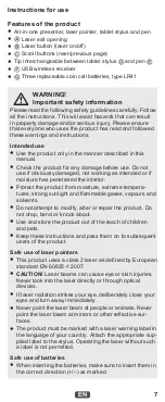 Preview for 7 page of LEITZ PRO PRESENTER Instructions For Use Manual