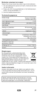 Preview for 27 page of LEITZ PRO PRESENTER Instructions For Use Manual