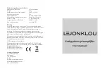 Lejonklou Entity User Manual предпросмотр