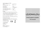 Preview for 1 page of Lejonklou GIELLA User Manual