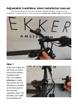 Lekker Adjustable handlebar stem Installation Manual preview