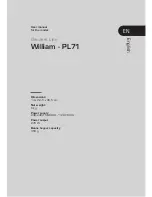 LELIT ESPRESSO William - PL71 User Manual preview