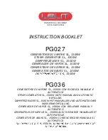 Lelit PG027 Instruction Booklet preview