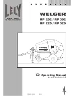 LELY WELGER RP 202 CLASSIC Operating Manual предпросмотр