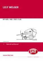 LELY WELGER RP 405 Operating Manual предпросмотр