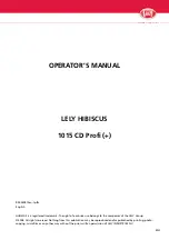 Предварительный просмотр 3 страницы LELY 1015 CD Profi Operator'S Manual