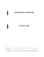 Предварительный просмотр 3 страницы LELY LOTUS 1325 Operator'S Manual