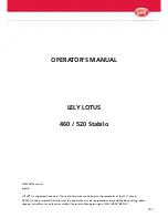 Предварительный просмотр 3 страницы LELY LOTUS 460 Stabilo Operator'S Manual