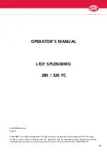 Предварительный просмотр 3 страницы LELY SPLENDIMO 280 FC Operator'S Manual