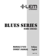 Предварительный просмотр 1 страницы LEM Blues 12 Owner'S Manual