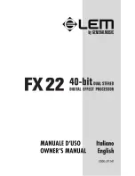 LEM FX22 Owner'S Manual preview