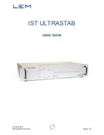 LEM IST ULTRASTAB User Manual предпросмотр