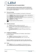 Предварительный просмотр 9 страницы LEM ITZ FLEX ULTRASTAB User Manual