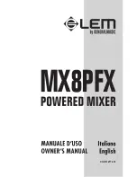 LEM MX8PFX Owner'S Manual предпросмотр