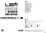 Предварительный просмотр 1 страницы LEM PROCON 1100 Service Manual