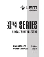 Предварительный просмотр 1 страницы LEM SPX LIVE Owner'S Manual