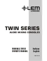 Предварительный просмотр 1 страницы LEM TWIN SERIES Owner'S Manual