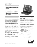 LEM UNILAP 100 E Manual предпросмотр