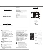 Lemair LWC59 Instruction Manual preview