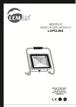 Предварительный просмотр 1 страницы LEMAN LOPCL050 Instruction Manual