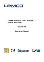 Preview for 1 page of Lemco HDMOD-3B Operation Manual