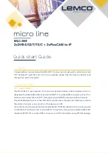 Preview for 1 page of Lemco Micro Line MLC-200 Quick Start Manual