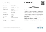 Preview for 1 page of Lemco Mod7 Manual