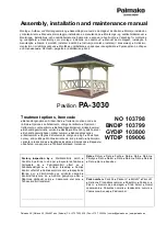 Preview for 1 page of Lemeks 103798 Assembly, Installation And Maintenance Manual