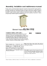 Preview for 4 page of Lemeks 109839 Assembly, Installation And Maintenance Manual