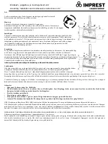 Предварительный просмотр 21 страницы Lemeks IMPREST Elly Assembly, Installation And Maintenance Instructions